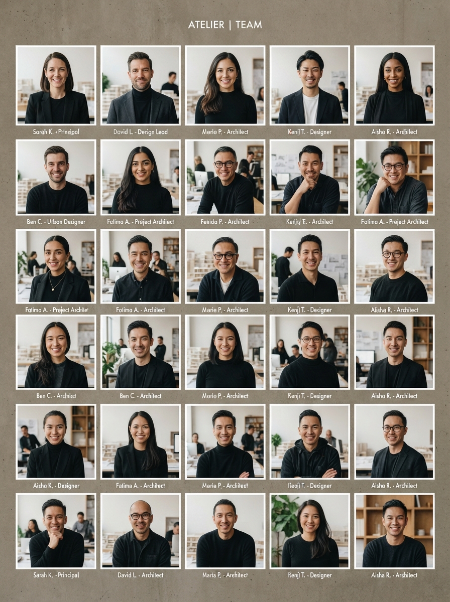 Studio Arc & Design architects and designers portraits matrix